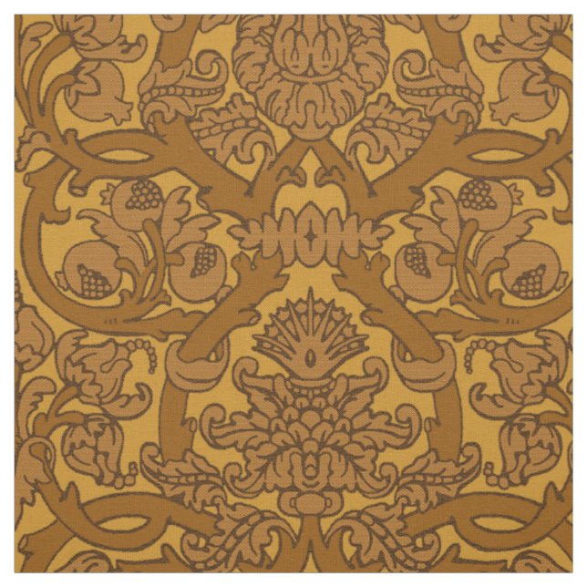 Renaissance-Damaskus mit Granatäpfeln Stoff (Muster)