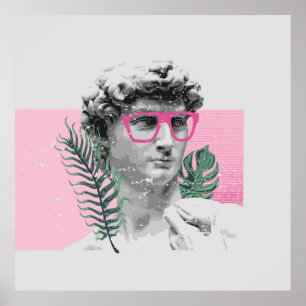 renaissance david sculpture stylish t-shirt and ap poster