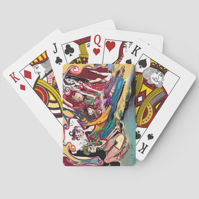 Renaissance-Deko Cirque Reihe Spielkarten (Rückseite)