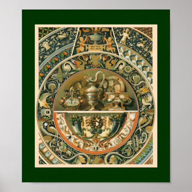 Renaissance Design Vintage Kunst Poster (Vorne)