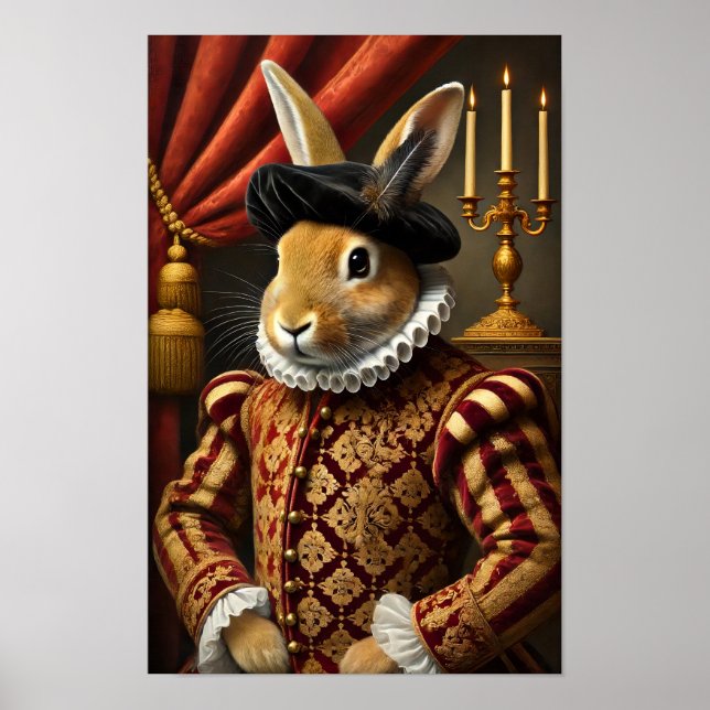 Renaissance Duke Bunny Poster (Vorne)