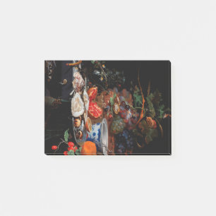 RENAISSANCE Dunkle schwarze Früchte und Austern Post-it Klebezettel