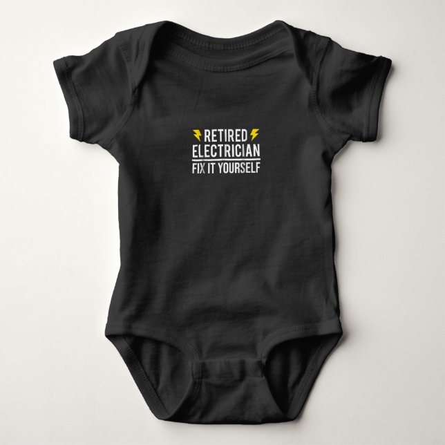 Renaissance Electrical Fix Es sich selbst lustiges Baby Strampler (Vorderseite)