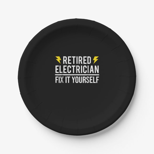 Renaissance Electrical Fix Es sich selbst lustiges Pappteller (Vorderseite)