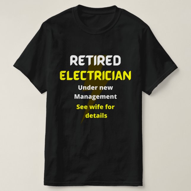 Renaissance Elektriker Gelb Hübsches Rentengeschen T-Shirt (Design vorne)
