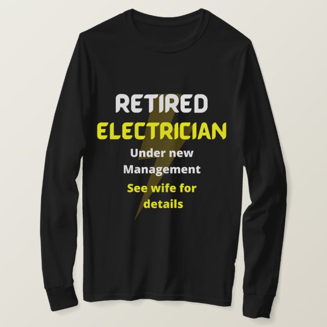 Renaissance Elektriker Gelb Hübsches Rentengeschen T-Shirt (Design vorne)