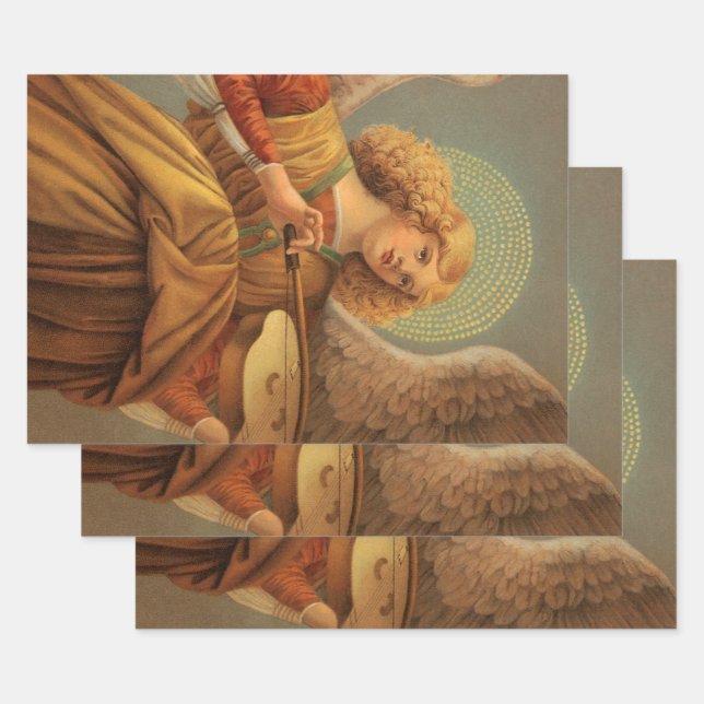 Renaissance-Engel mit Violine Melozzo da Forlì Geschenkpapier Set (Set)