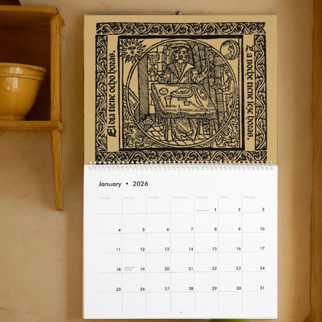 Renaissance-Epoche Mittelalter Gotik 1492 Kalender (Von Creator hochgeladen)