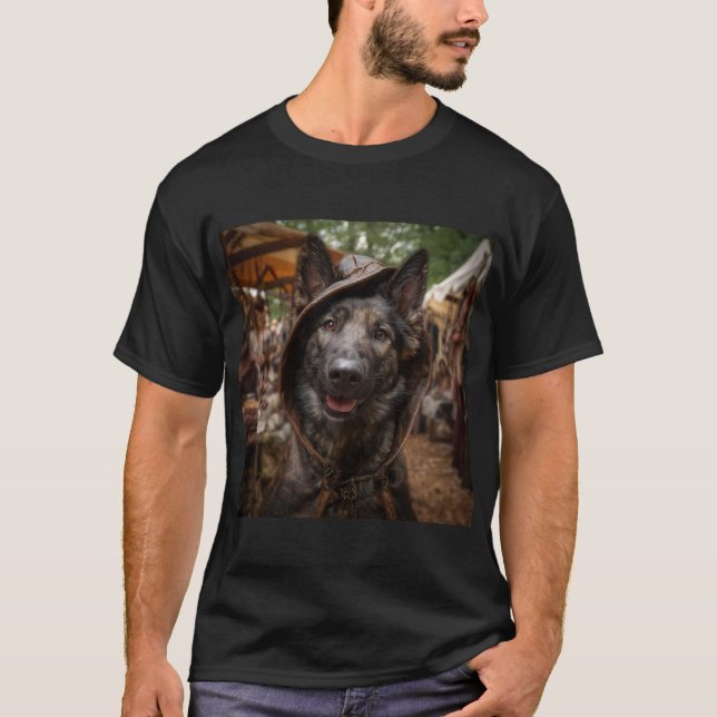 Renaissance Faire Dogs: Dutch Shepherd T-Shirt (Vorderseite)