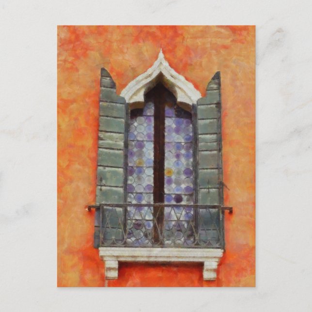 Renaissance-Fensterkunst Postkarte (Vorderseite)