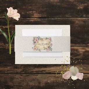 Renaissance Floral Wedding Einladung Bly Band