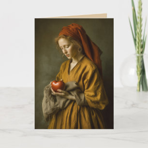 Renaissance-Frau mit Herz Karte