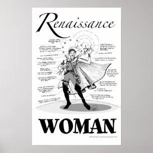 Renaissance-Frau Poster