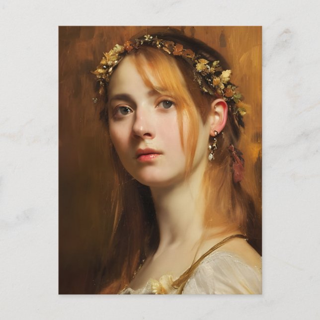 Renaissance-Frau Postkarte (Vorderseite)