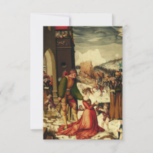 Renaissance-Gebetskarte der heiligen Dorothea Dankeskarte