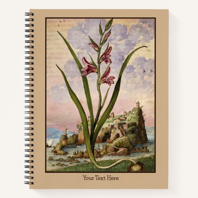 Renaissance Gladioli-Notebook Notizbuch (Vorderseite)