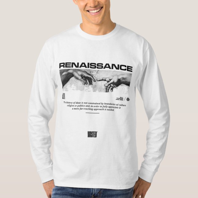 RENAISSANCE Hände Gottes und Adams T-Shirt (Vorderseite)