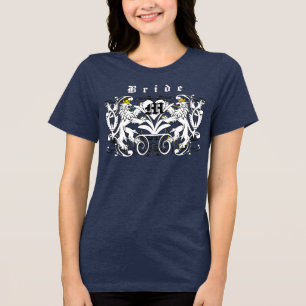 Renaissance-Hochzeitsbraut-Tunika Löwe Rampant Tri-Blend Shirt