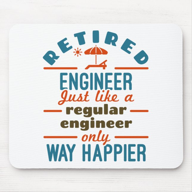 Renaissance Ingenieur Happier Engineering Retireme Mousepad (Vorne)