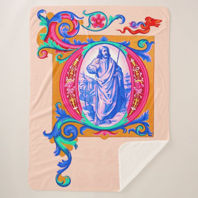 Renaissance Jesus print Sherpadecke (Vorderseite)