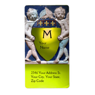 RENAISSANCE KLEINE ANGELN MONOGRAMM Gelbes Topaz