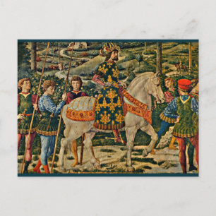 Renaissance-König zu Pferd Postkarte