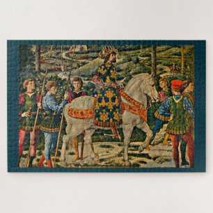 Renaissance-Königin auf dem Pferd Puzzle