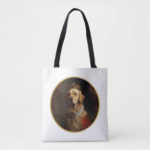 Renaissance-Königinnenporträt Golden Retriever