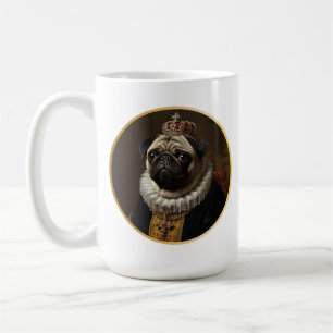 Renaissance-Königinnenporträt-inspirierte Beige-Mo Kaffeetasse