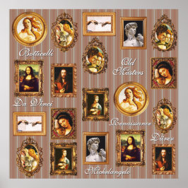 Renaissance Kunstgalerie Beige Mocha Mousse Poster