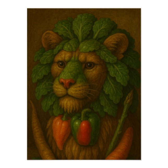 Renaissance Lion Portrait Poster (Vorderseite)