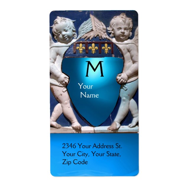 RENAISSANCE LITTLE ANGELS MONOGRAM Blue Saphir (Vorne)