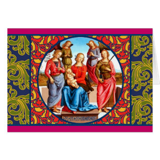 Renaissance Madonna und Kinderkarte