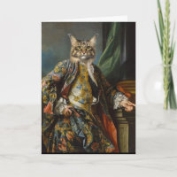 RENAISSANCE MAN CAT PERSONALISIERTE GEBURTSKARTE