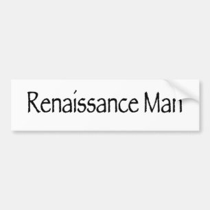 Renaissance-Mensch Autoaufkleber