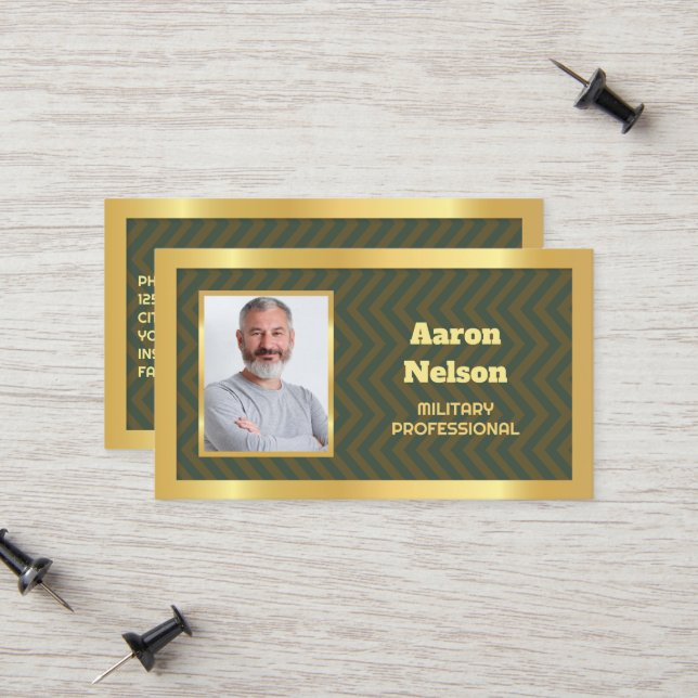 Renaissance Military Foto Telefonnummerkarte (Vorderseite/Rückseite Beispiel)