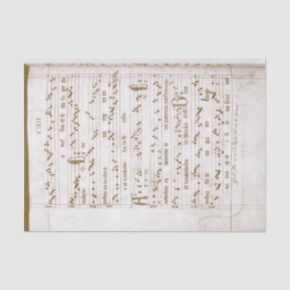 Renaissance-Musik mit handgeschriebener Note am En Seidenpapier