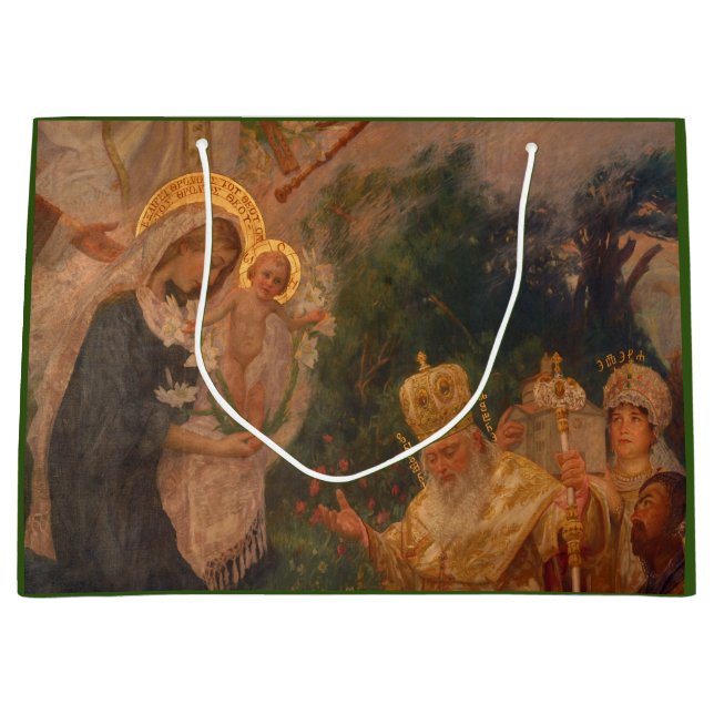 RENAISSANCE NATIVITY SCENE GIFT BAG GROßE GESCHENKTÜTE (Vorderseite)