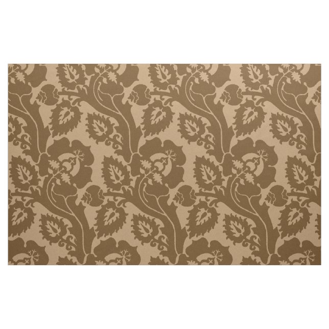 Renaissance Oblique Floral, Burnt Caramel Stoff (Fat Quarter (45,7 x 55,9 cm))