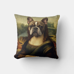 Renaissance-Porträt-inspirierte Pug-Kunst   Klassi Kissen