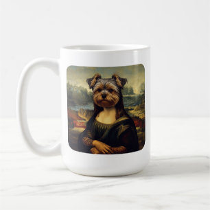 Renaissance-Porträt-inspirierter Yorkshire Terrier Kaffeetasse