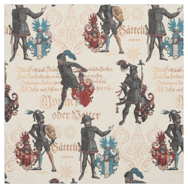 Renaissance-Ritter Antike deutsche Militärrüstung Stoff (Muster)