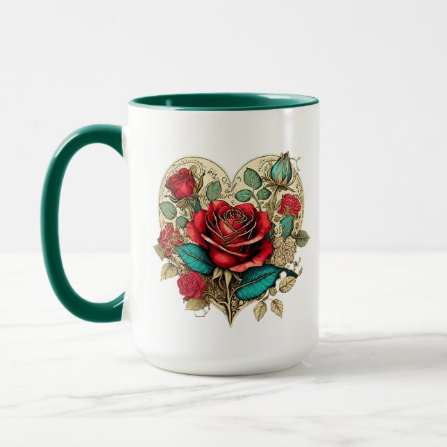 Renaissance-Rose Tasse (Links)