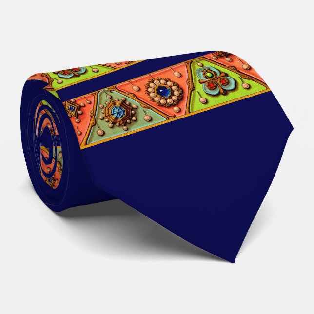 Renaissance-Schmuckdruck Krawatte (Gerollt)