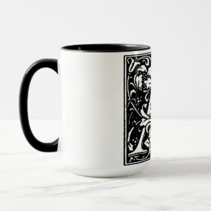 Renaissance-Stil Alphabet Buchstabe A Auf Tasse