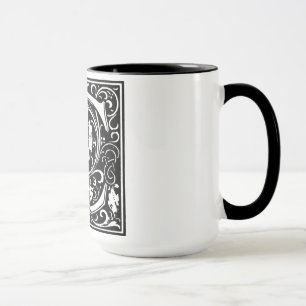Renaissance-Stil Alphabet Buchstabe C Auf Tasse