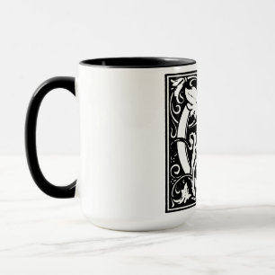 Renaissance-Stil Alphabet Buchstabe G Auf Tasse