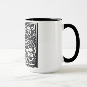 Renaissance-Stil Alphabet Buchstabe I Auf Tasse