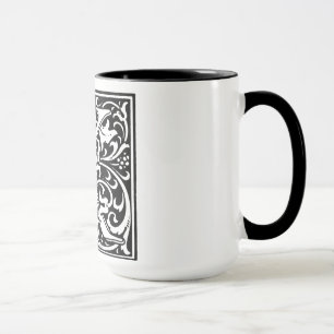 Renaissance-Stil Alphabet Buchstabe K Auf Tasse