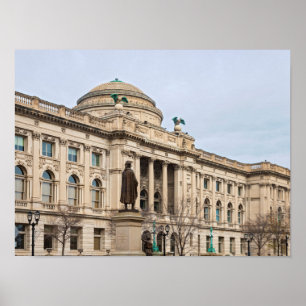 Renaissance-Stil öffentliche Bibliothek in Milwauk Poster